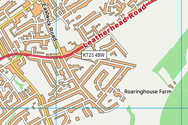 KT23 4BW map - OS VectorMap District (Ordnance Survey)