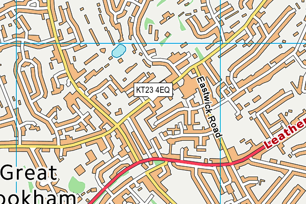 KT23 4EQ map - OS VectorMap District (Ordnance Survey)