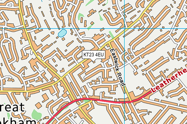 KT23 4EU map - OS VectorMap District (Ordnance Survey)