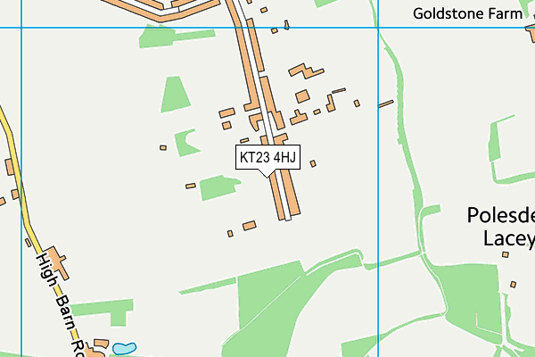 KT23 4HJ map - OS VectorMap District (Ordnance Survey)