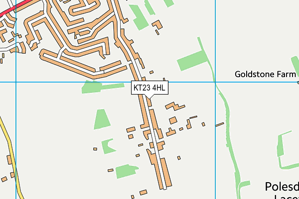 KT23 4HL map - OS VectorMap District (Ordnance Survey)
