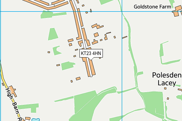 KT23 4HN map - OS VectorMap District (Ordnance Survey)