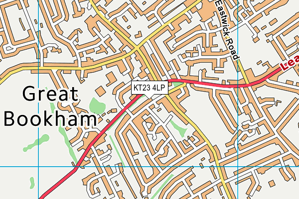 KT23 4LP map - OS VectorMap District (Ordnance Survey)
