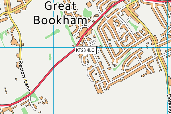 KT23 4LQ map - OS VectorMap District (Ordnance Survey)