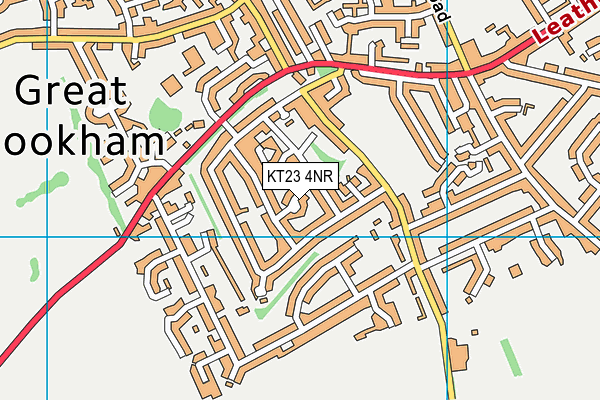 KT23 4NR map - OS VectorMap District (Ordnance Survey)