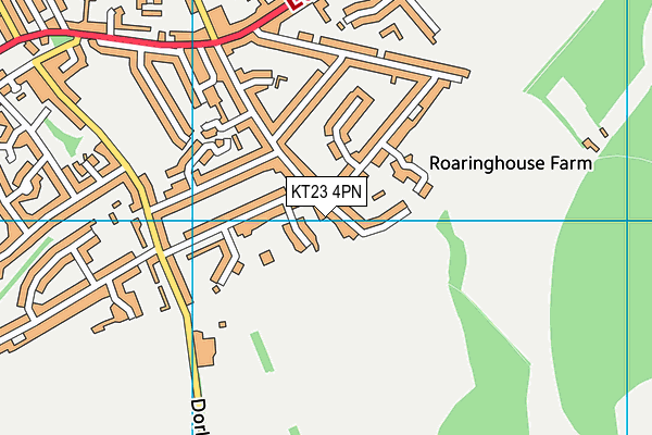 KT23 4PN map - OS VectorMap District (Ordnance Survey)