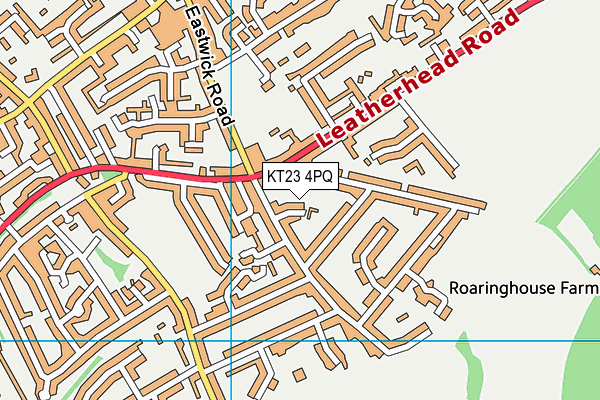 KT23 4PQ map - OS VectorMap District (Ordnance Survey)
