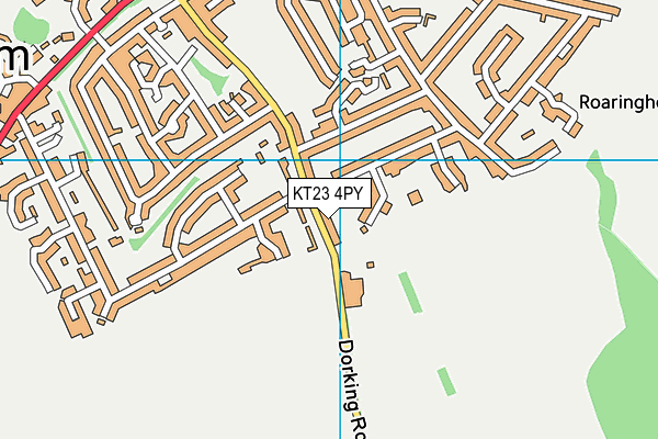 KT23 4PY map - OS VectorMap District (Ordnance Survey)