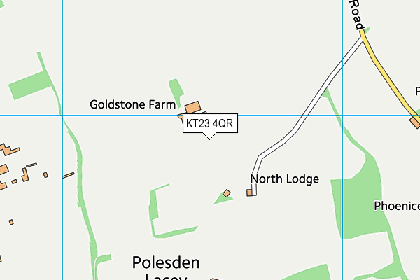 KT23 4QR map - OS VectorMap District (Ordnance Survey)