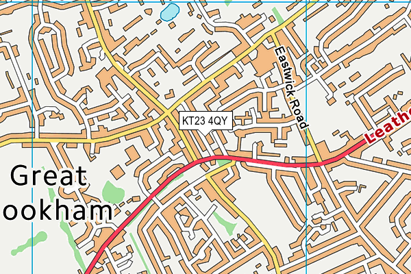 KT23 4QY map - OS VectorMap District (Ordnance Survey)