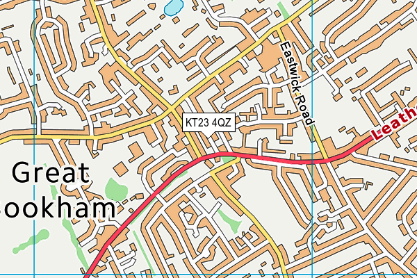 KT23 4QZ map - OS VectorMap District (Ordnance Survey)