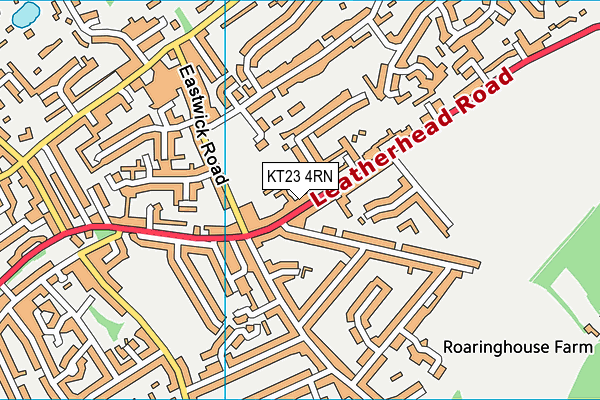 KT23 4RN map - OS VectorMap District (Ordnance Survey)