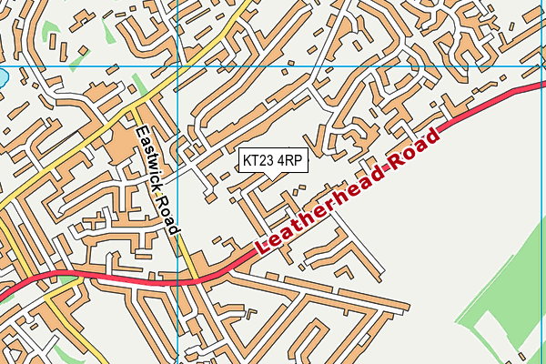 KT23 4RP map - OS VectorMap District (Ordnance Survey)