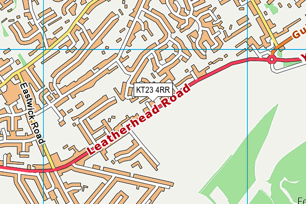 KT23 4RR map - OS VectorMap District (Ordnance Survey)