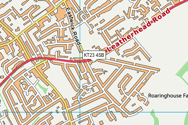 KT23 4SB map - OS VectorMap District (Ordnance Survey)