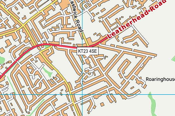 KT23 4SE map - OS VectorMap District (Ordnance Survey)