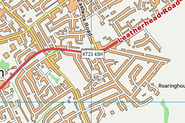 KT23 4SH map - OS VectorMap District (Ordnance Survey)