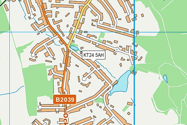 Horsley Sports Club map (KT24 5AH) - OS VectorMap District (Ordnance Survey)