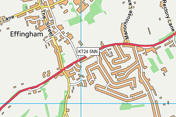 KT24 5NN map - OS VectorMap District (Ordnance Survey)