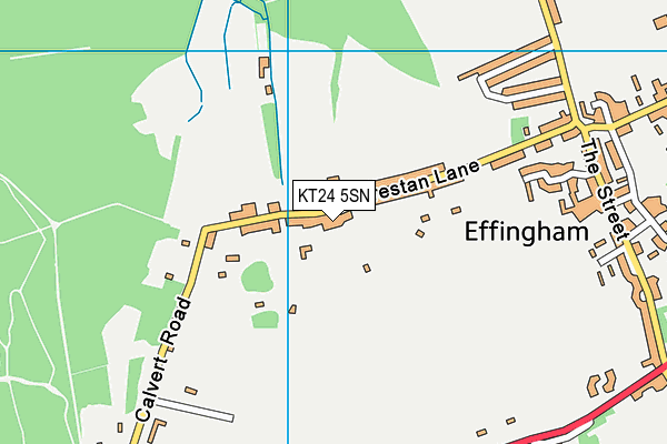 Map of EFFINGHAM RESIDENTS COMPANY LIMITED at district scale