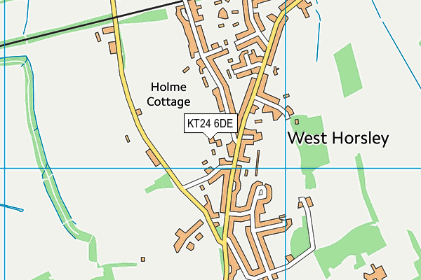 KT24 6DE map - OS VectorMap District (Ordnance Survey)