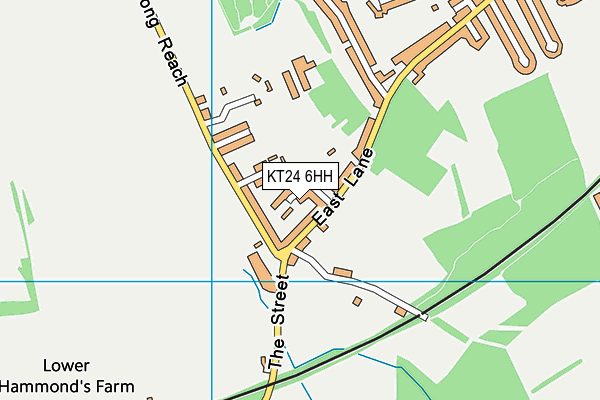 KT24 6HH map - OS VectorMap District (Ordnance Survey)
