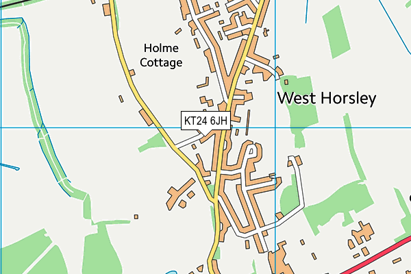 KT24 6JH map - OS VectorMap District (Ordnance Survey)