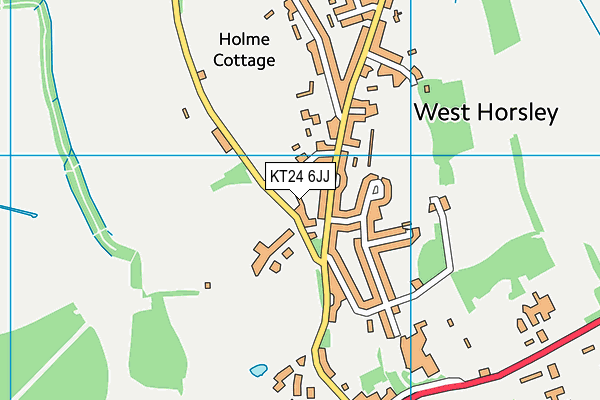 KT24 6JJ map - OS VectorMap District (Ordnance Survey)
