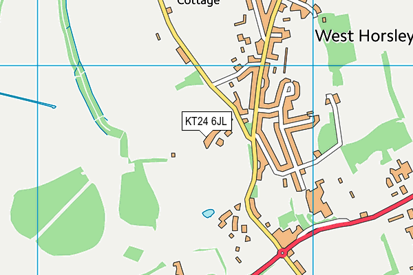 KT24 6JL map - OS VectorMap District (Ordnance Survey)