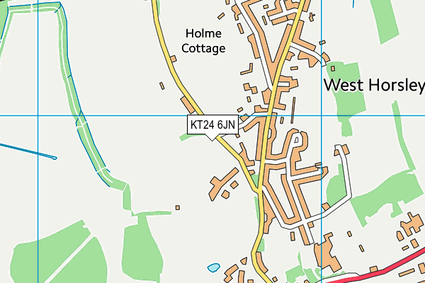 KT24 6JN map - OS VectorMap District (Ordnance Survey)