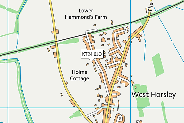KT24 6JQ map - OS VectorMap District (Ordnance Survey)