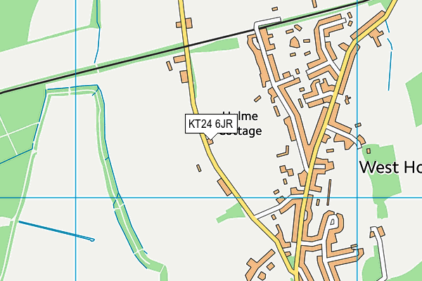 KT24 6JR map - OS VectorMap District (Ordnance Survey)