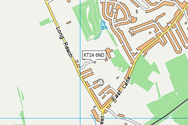 KT24 6ND map - OS VectorMap District (Ordnance Survey)
