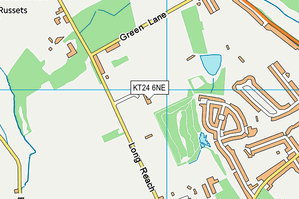 Toms Field (Horsley Football Club) map (KT24 6NE) - OS VectorMap District (Ordnance Survey)