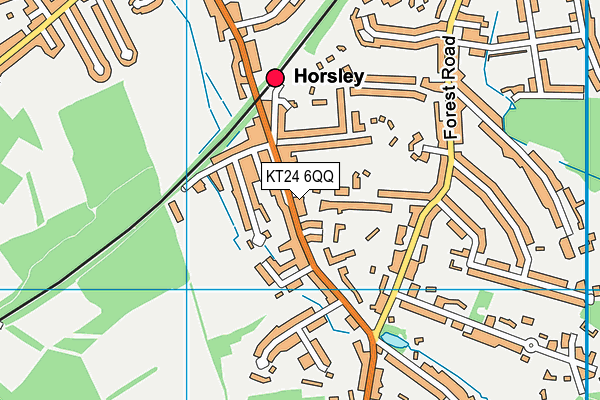 KT24 6QQ map - OS VectorMap District (Ordnance Survey)