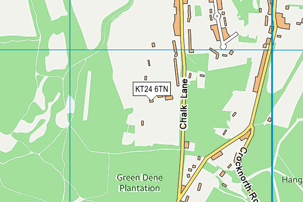 KT24 6TN map - OS VectorMap District (Ordnance Survey)