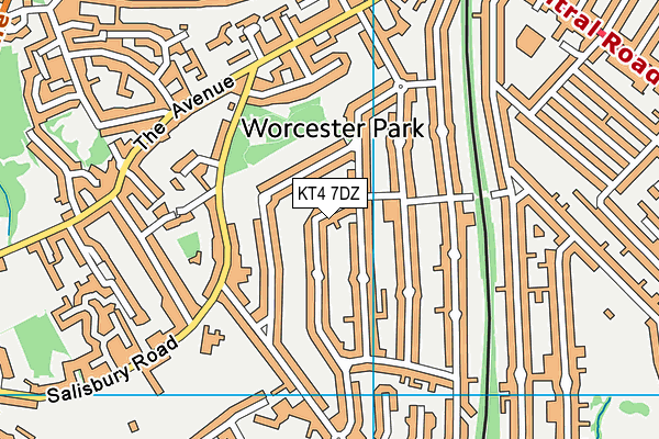 Map of 304 EWELL ROAD LTD at district scale