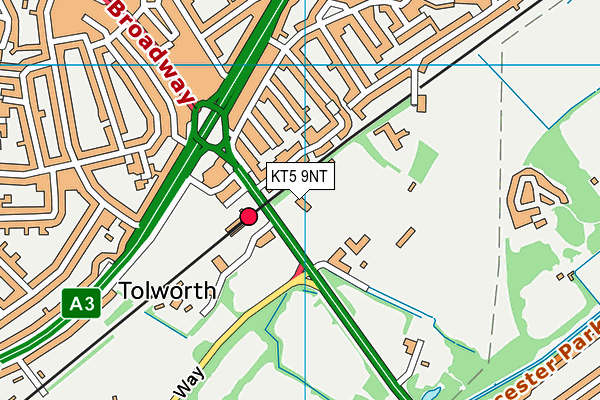 Goals (Tolworth) map (KT5 9NT) - OS VectorMap District (Ordnance Survey)