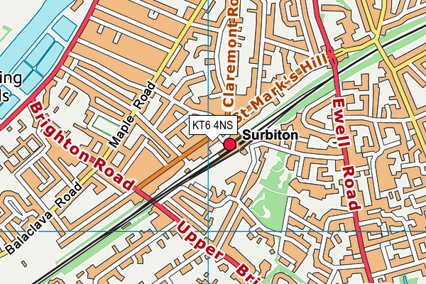 Map of SURBITON FLYER LIMITED at district scale