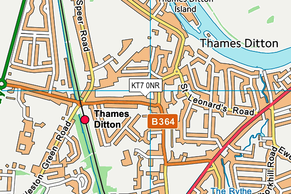 Map of THAMES DITTON FARMERS MARKET LIMITED at district scale