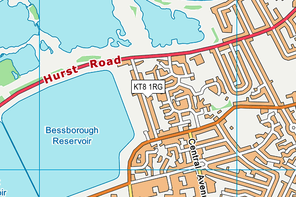 Map of AUSTIN HOUSE (SURBITON) RESIDENTS ASSOCIATION LIMITED at district scale