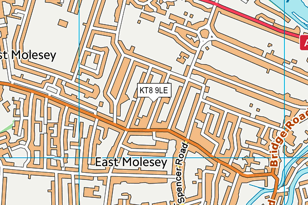 Map of MOLESEY SERVICES LTD at district scale