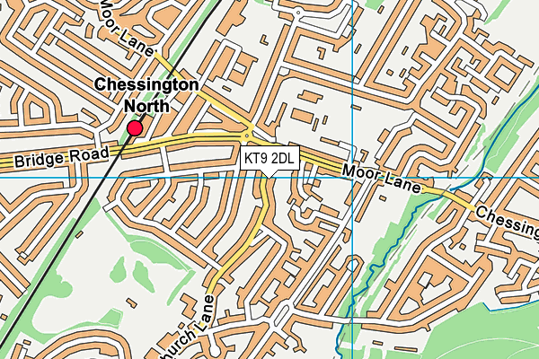 KT9 2DL map - OS VectorMap District (Ordnance Survey)