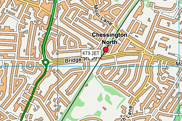 KT9 2ET map - OS VectorMap District (Ordnance Survey)