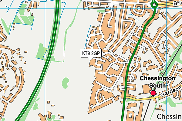 KT9 2GP map - OS VectorMap District (Ordnance Survey)