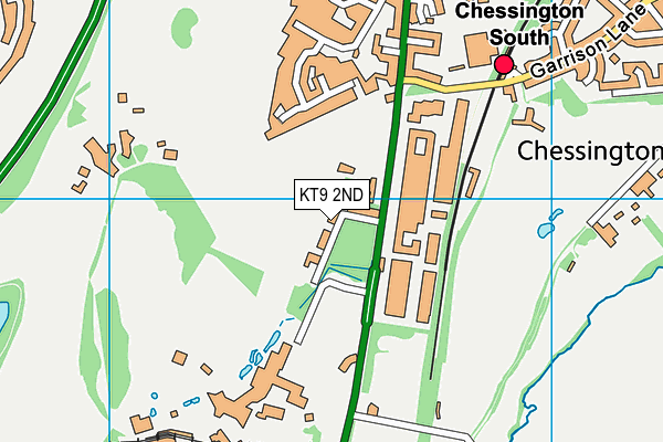 KT9 2ND map - OS VectorMap District (Ordnance Survey)
