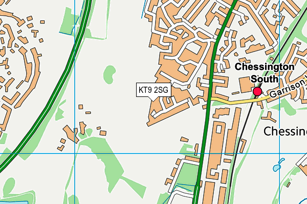 KT9 2SG map - OS VectorMap District (Ordnance Survey)
