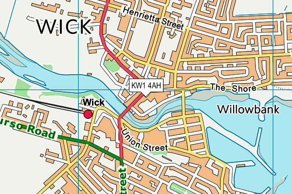 KW1 4AH map - OS VectorMap District (Ordnance Survey)