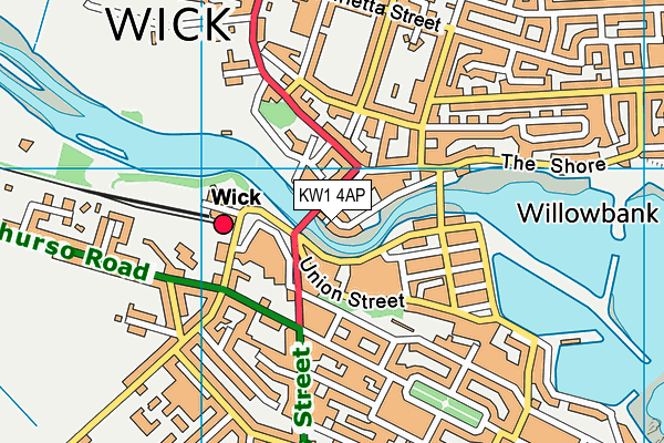 KW1 4AP map - OS VectorMap District (Ordnance Survey)