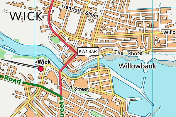 KW1 4AR map - OS VectorMap District (Ordnance Survey)